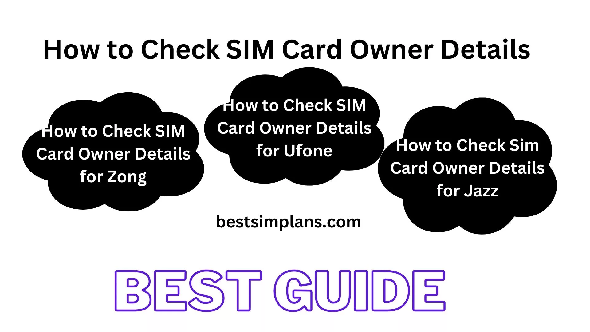 How to Check SIM Card Owner Details for Zong Ufone Jazz and Telenor