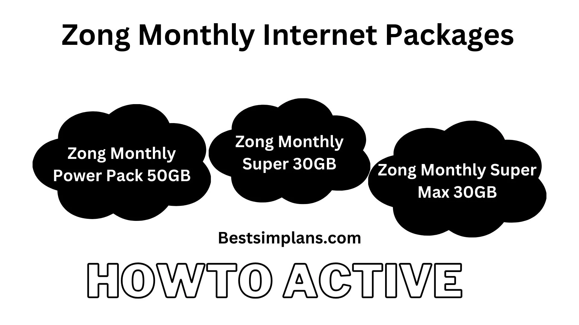 Zong Monthly Internet Packages 30 Days